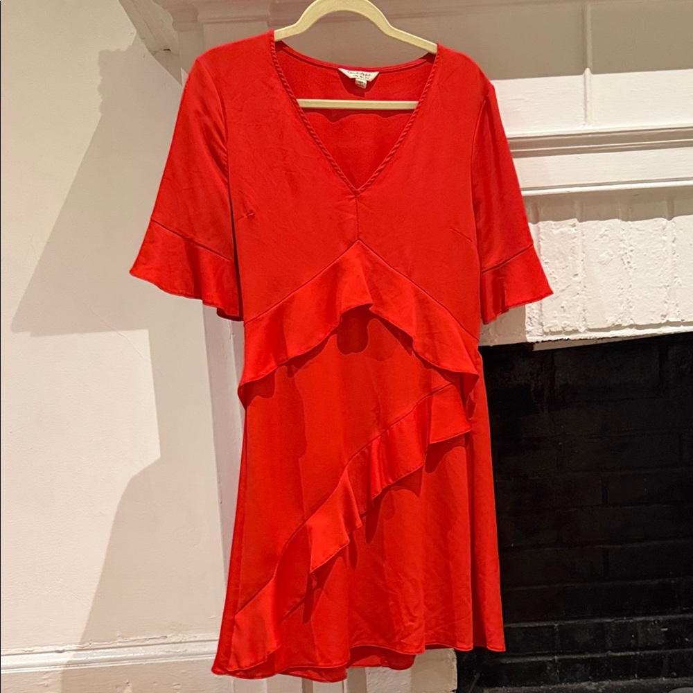 Miss Selfridge Red Asymmetrical Dress